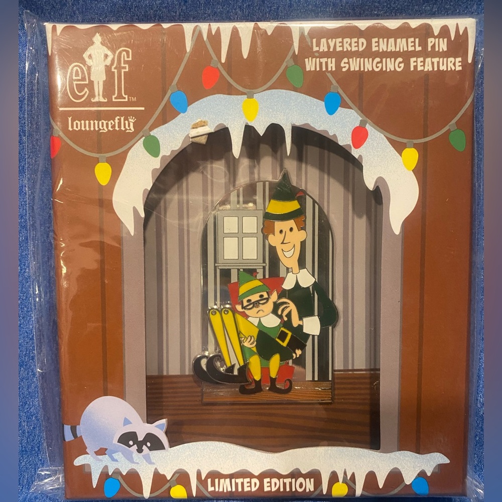 Loungefly Buddy The Elf Pin LE 900 Layered Enamel Moving  NEW